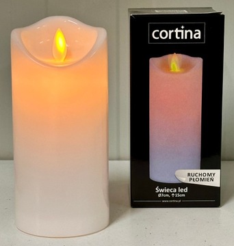 Świeca LED 17,5 cm / 7 cm Cortina ruchomy płomień