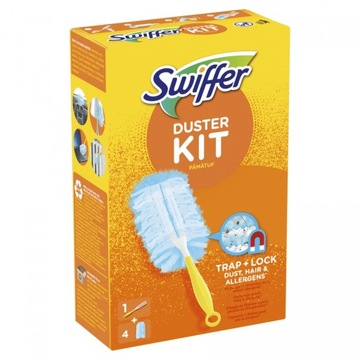 Тряпка Swiffer Duster, ручка, 24 сменных стержня