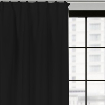 ZASŁONY BLACKOUT 280X350 CZARNA TAŚMA Na Wymiar