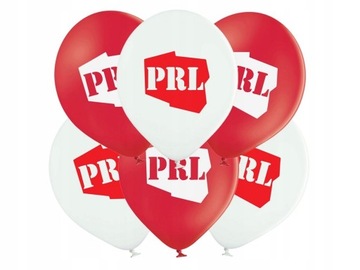 Balony z nadrukiem PRL - 37 cm - 10 szt