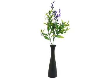 ИСКУССТВЕННЫЕ ЦВЕТЫ РУСКУС, ВЕТОЧКИ ЗЕЛЕНЫХ ЛИСТЬЕВ ДЛЯ ПЛАТЬЯ, ФИОЛЕТОВЫЕ 56см