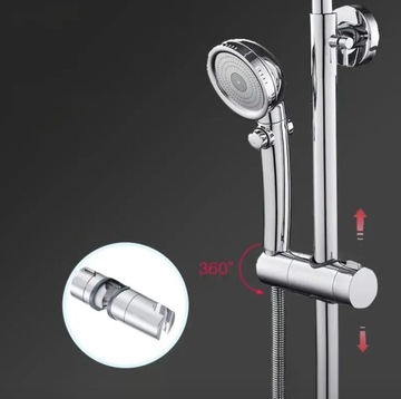 Держатель трубки для душевой штанги М22–25 мм, хромированный.