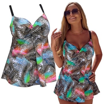 STRÓJ KĄPIELOWY TANKINI SUKIENKA DWUCZĘŚCIOWY 44C