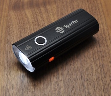 Lampka latarka rowerowa przód Specter Loong 600 lm + tył pod siodełko USB C