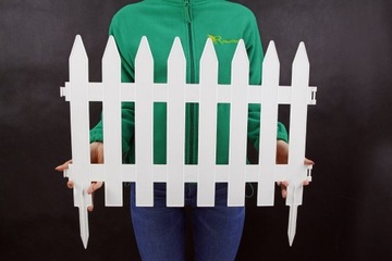 БОЛЬШОЙ САДОВЫЙ ЗАБОР, ПЛАСТИКОВЫЙ ЗАЩИТНЫЙ ЗАБОР ДЛЯ СПАЛЬНИ, КУСТАРЫ, 3,5 м, БЕЛЫЙ