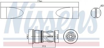 SUŠIČ CITROEN C2 02-, C3 02- NISSENS