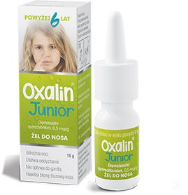 Oxalin Junior żel do nosa 0,5 mg/g oxymetazolin 10