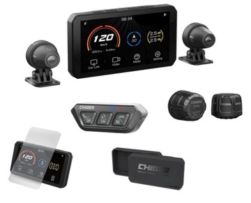 ZESTAW RIDER PACK PREMIUM Wideorejestrator AIO-5 Lite CarPlay Android Auto