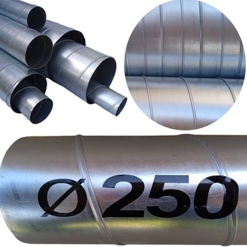RURA SPIRO SZTYWNA 250 MM KANAŁ WENTYLACYJNY 1mb