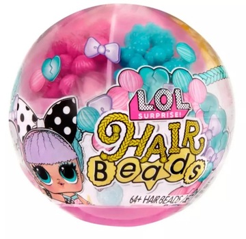 LOL SURPRISE HAIR BEADS KULA LALECZKA Z KORALIKAMI