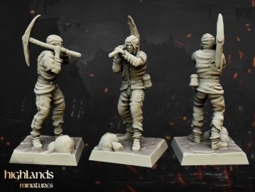 Средневековая требюше и экипаж