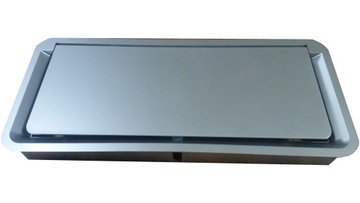 Przepust kablowy prostokątny 260x115mm srebrny