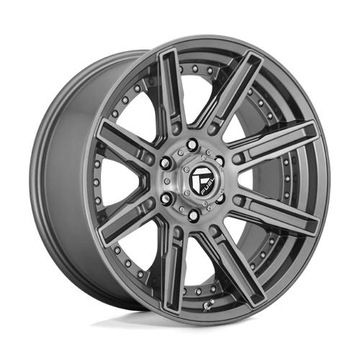 Fuel 1PC D710 ROGUE PLATINUM 20x9 6X135 ET1 BRUSHED GUN METAL TINTED CLEAR