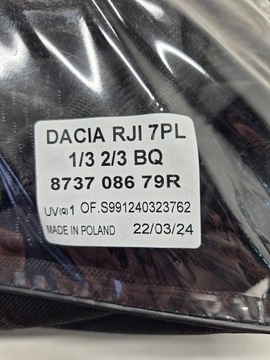7X OE KOMPLET OBLOŽENÍ POTAHY SEDADLA + POHOVKA DACIA JOGGER