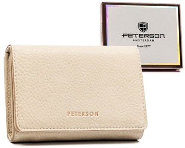 Peterson portfel skóra ekologiczna beżowy PTN 013-HB-8384 BAIG - kobieta