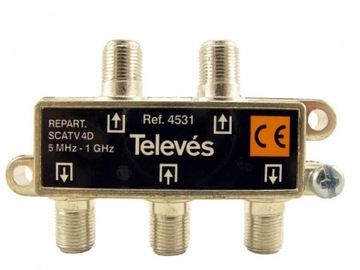 Rozgałęźnik DVB-T Televes ref. 4531, 1x4