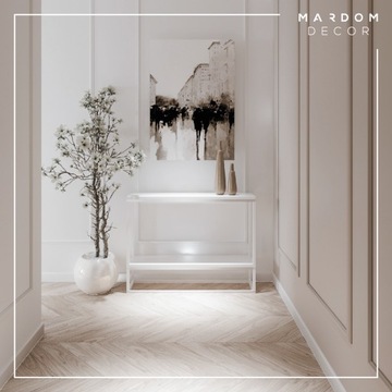 НАПОЛЬНАЯ ПОЛОСКА ИЗ ПОЛИСТИРОЛА БЕЛАЯ МАРДОМ MD095