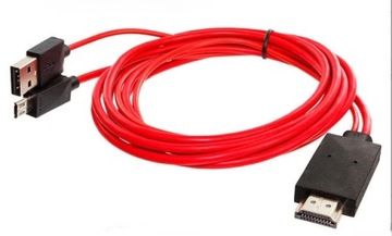 Micro USB do HDMI-kompatybilny 1080P kabel HD TV Adapter do androida