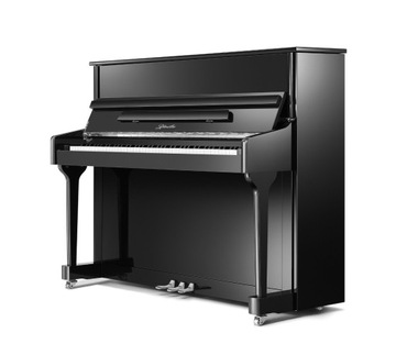 pianino Ritmüller Canon 118 EU czarny połysk+chrom