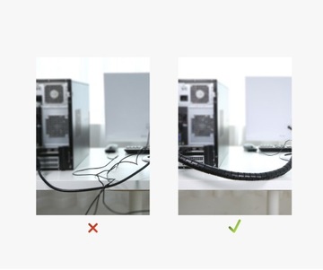 Кабельный органайзер в трубке UGREEN LP121 5м черный