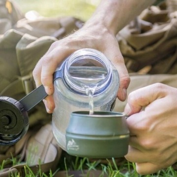 Туристическая бутылка Helikon из тритана, 1 л, прозрачная, для воды без BPA
