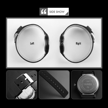SKMEI 30-metrowy wodoodporny zegarek dla par Elektroniczny modny PU Zieleń wojskowa