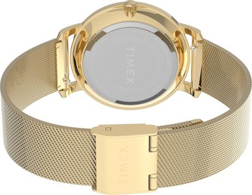 Zegarek damski złoty bransoleta TIMEX z cyrkoniami