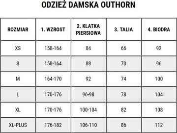 KAMIZELKA DAMSKA OUTHORN CZARNA HOL22 KUDP600 r L