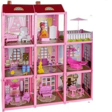 Domek Dla Lelek Fashion Villa 65 cm duży z akcesoriami.