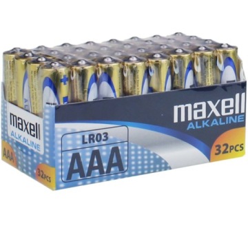 Щелочная батарейка Maxell AAA (R03 LR03) 32 шт.