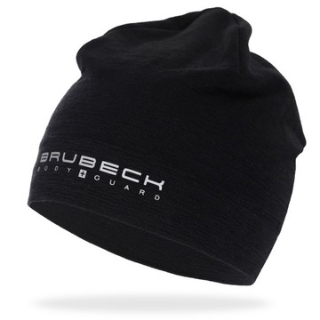 Термоактивная теплая шерстяная туристическая шапка для бега BRUBECK Active
