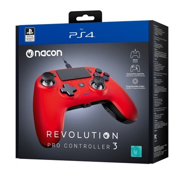 Контроллер NACON Revolution Pro 3 PS4 — красный