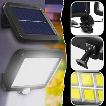 СОЛНЕЧНАЯ ЛАМПА С ДАТЧИКОМ ДВИЖЕНИЯ В СУМЕРКАХ СВЕТОДИОДНЫЙ ОТКРЫТЫЙ САД + ПУЛЬТ ДИСТАНЦИОННОГО УПРАВЛЕНИЯ