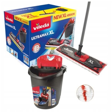 Vileda Mop płaski Ultramax BOX XL Zestaw 42cm Do wyciskania duży wkład