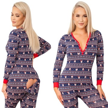 PIŻAMA ONESIE KOMBINEZON DO SPANIA Z KLAPKĄ ORYGINALNY OD SLEEPDO r.XL