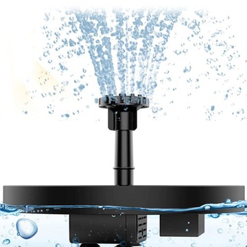 PŁYWAJĄCA FONTANNA SOLARNA OGRODOWA POMPA WODY DO OCZKA WODNEGO STAWU