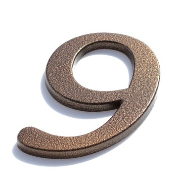 НОМЕР ДОМА, НОМЕРА ДОМА, АНТИЧНЫЕ КОРИЧНЕВЫЕ БУКВЫ