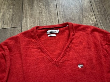 NAPAPIJRI DAMAVAND V RED SCARLET męski sweter XL