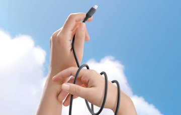 Кабель USB-C — Lightning UGREEN US387, 1 м (черный)