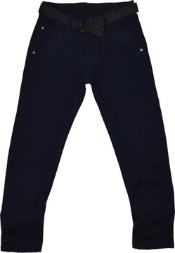 STYLE WEAR wizytowe SPODNIE BLUE 164cm