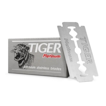 Лезвия для бритья 5 шт. Tiger Razor Double Edge Platinum Grey