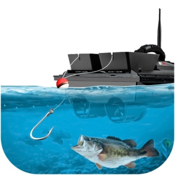 Запретить лодку на карпе с сумкой, включенной