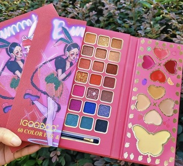 НАБОР МАКИЯЖА БОЛЬШАЯ ПАЛИТРА ТЕНЕЙ ДЛЯ ВЕК 60 ЦВЕТОВ ДЛЯ ДЕТЕЙ