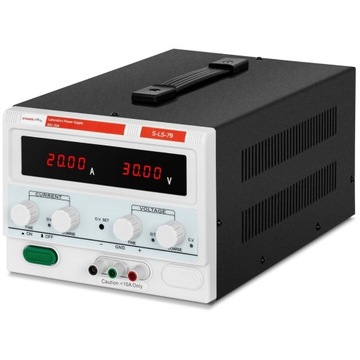 ZASILACZ LABORATORYJNY REGULOWANY 0-30 V 0-20 A DC