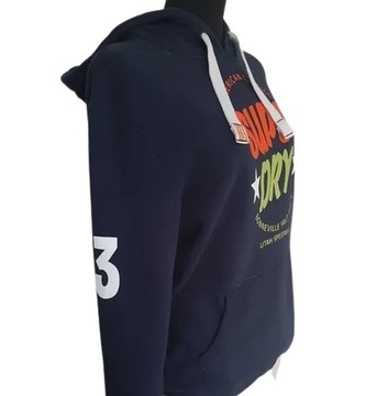 Bluza sportowa z kapturem - SUPERDRY Granatowa r.L