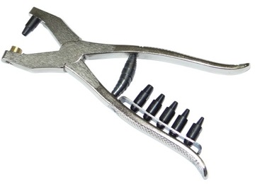 Perforator dziurkacz szczypce zacisk ręczny kaletniczy dziur + 6 dziurkaczy