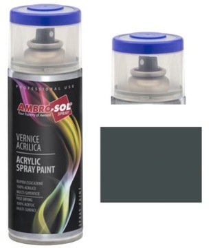SPRAY SZARY LAKIER AKRYLOWY SZARY STALOWY RAL7011