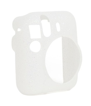 Futerał Etui Pokrowiec Case do Fuji FujiFilm INSTAX Mini 12 - Biały Brokat