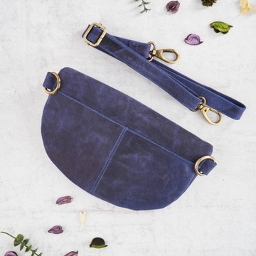 КОЖАНАЯ НАСТЕННАЯ СУМКА, ТЕМНО-СИНЯЯ PAOLO PERUZZI T-36-DB