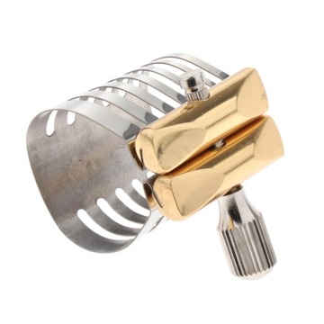 Винтовая регулировка мундштука для саксофона-тенора-альт-саксофона из металла и серебра с лигатурой саксофона